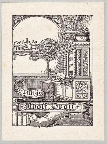 Ex Libris Adolf Gross - Exlibris ex-libris Ex Libris bookplate