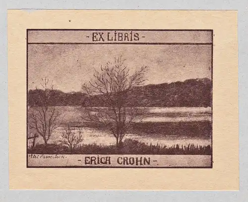 Ex Libris Erich Crohn - Exlibris ex-libris Ex Libris bookplate