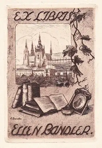 Ex Libris Ellen Bandler - Exlibris ex-libris Ex Libris bookplate