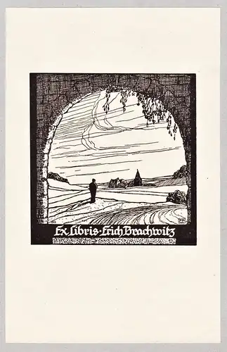 Ex libris Erich Brachwitz - Exlibris ex-libris Ex Libris bookplate