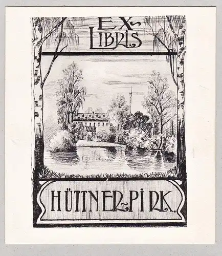 Ex Libris Hüttner-Pirk - Exlibris ex-libris Ex Libris bookplate