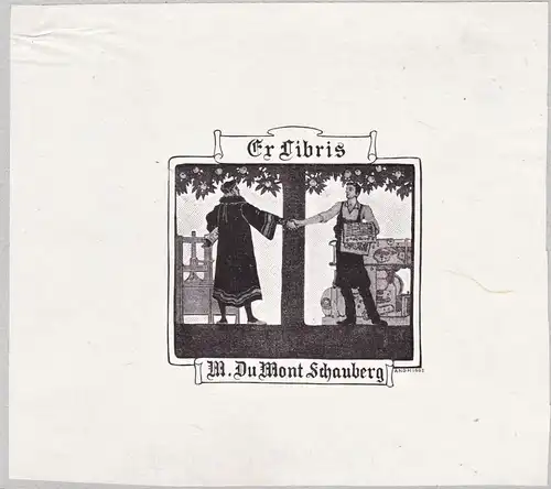 Ex Libris M. DuMont Schauberg - Exlibris ex-libris Ex Libris bookplate