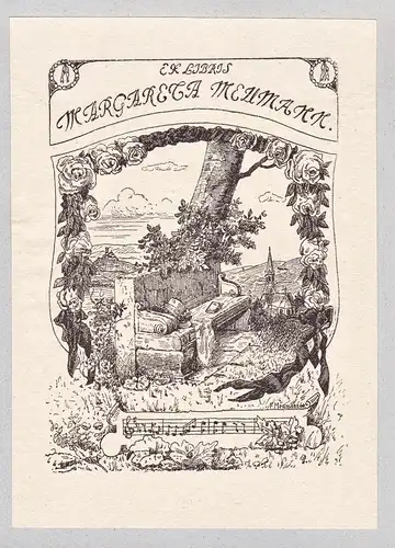 Ex Libris Margareta Neumann - Exlibris ex-libris Ex Libris bookplate