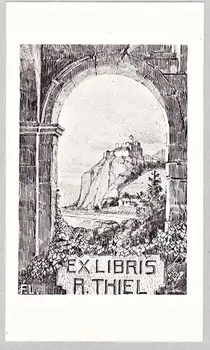 Ex Libris R. Thiel - Exlibris ex-libris Ex Libris bookplate