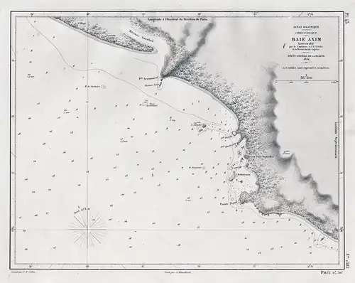Baie Axim - Axim Ghana / Africa Afrika Afrique / sea chart map Marine