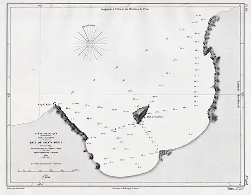Baie de Sainte Marie - Sainte Marie Madagascar Madagaskar / Africa Afrika Afrique / sea chart map Marine