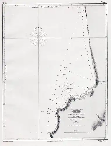 Baie de Quicombo - Quicombo Angola / Africa Afrika Afrique / sea chart map Marine