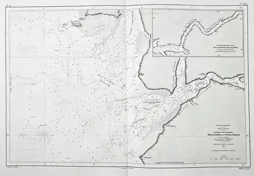 Entree des rivieres Mellacoree et Foreecarreah - Mellacorée River Guinea / Africa Afrika Afrique / sea chart