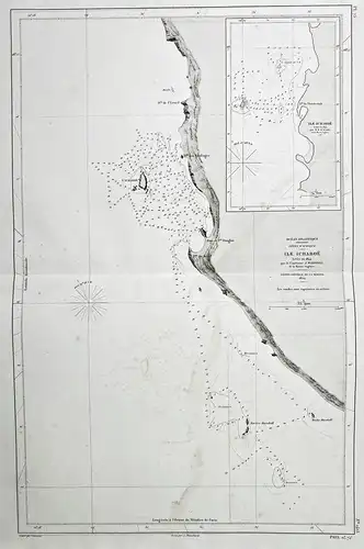 Ile Ichaboe - Ichaboe Island Insel Namibia / Africa Afrika Afrique / sea chart map Marine