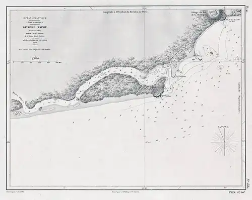 Riviere Tafou - Tafou Liberia Westafrika West Africa / Africa Afrika Afrique / sea chart map Marine