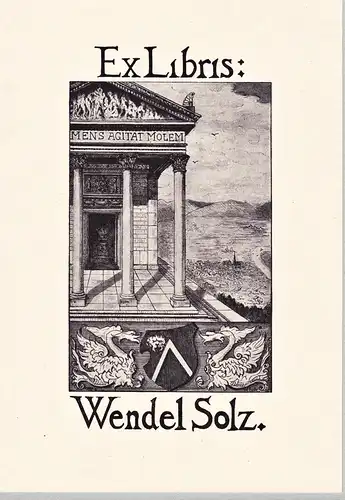Ex Libris Wendel Solz - Exlibris ex-libris Ex Libris bookplate