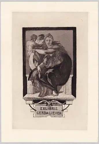 Ex Libris Gerda Lieven - Exlibris ex-libris Ex Libris bookplate