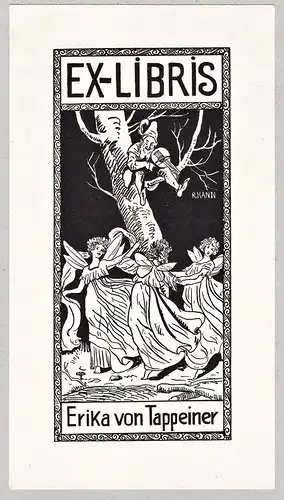 Ex Libris Erika von Tappeiner - Exlibris ex-libris Ex Libris bookplate