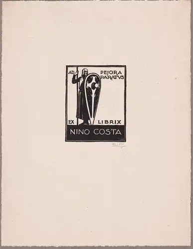 Ex Libris Nino Costa - Exlibris ex-libris Ex Libris bookplate