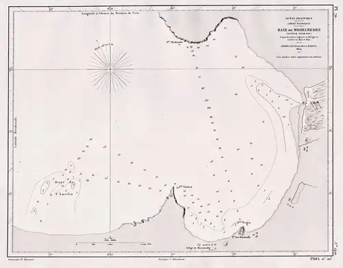 Baie de Mossamedes - Moçâmedes Namibe Angola / Africa Afrika Afrique / sea chart map Marine