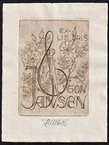 Ex Libris Egon Jansen - Exlibris ex-libris Ex Libris bookplate