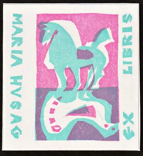 Ex Libris Maria Husag - Exlibris ex-libris Ex Libris bookplate