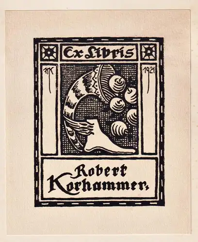 Ex Libris Robert Kornhammer - Exlibris ex-libris Ex Libris bookplate