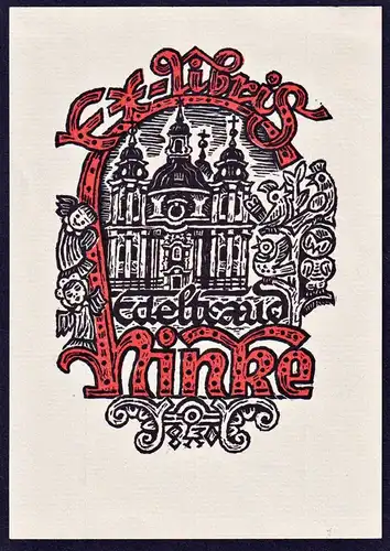 Ex Libris Edeltraud Hinke - Exlibris ex-libris Ex Libris bookplate