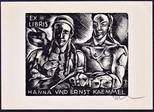 Ex Libris Hanna und Ernst Kaemmel - Exlibris ex-libris Ex Libris bookplate