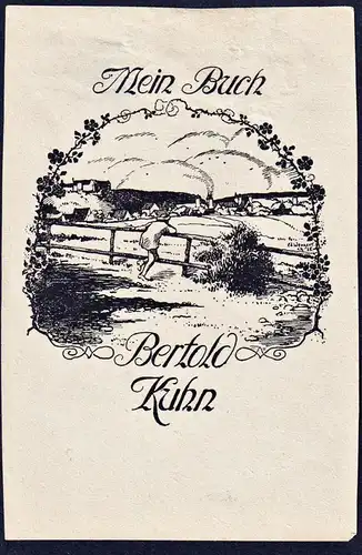Mein Buch Bertold Kuhn - Exlibris ex-libris Ex Libris bookplate