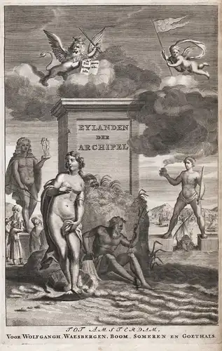 Eylanden der Archipel - book frontispiece from Dapper's Naukeurige Beschryving der Eilanden in de Archipel der