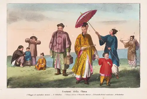Costumi della China - Chinese people China Chine / Trachten Tracht costumes costume