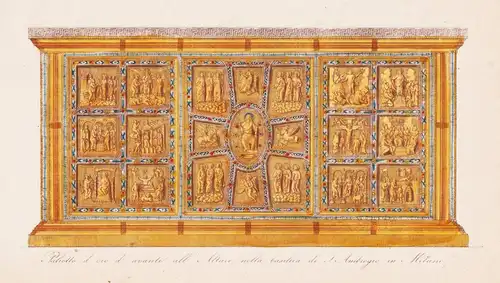 Paliotto d'oro d'avanti all'Altare nella Basilica di S. Ambrogio a Milano - Basilica di Sant'Ambrogio Milano M