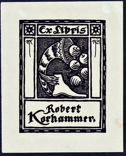 Ex Libris Robert Korhammer - Exlibris ex-libris Ex Libris bookplate