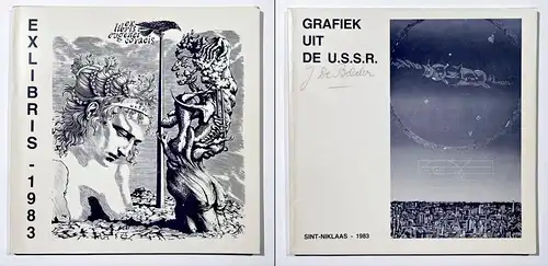 Grafiek uit de U. S. S. R. / Internationale Exlibriswedstrijd 1983. 2 Bücher in 1 Band.