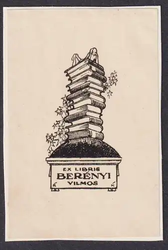 Ex Libris Berenyi Vilmos - Bücher books Ungarn Hungary Exlibris ex-libris Ex Libris bookplate