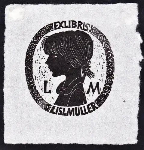 Ex Libris Lisl Müller - Portrait Exlibris ex-libris Ex Libris bookplate