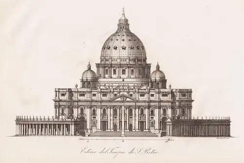 Esterio del Tempio di S. Pietro - Basilica di San Pietro in Vaticano Petersdom / Italia Italy Italien
