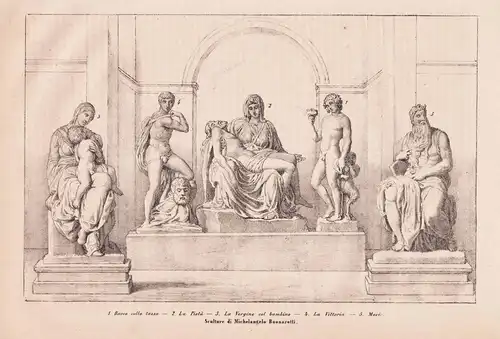 Sculture di Michelangelo Buonarotti - Michelangelo / sculptures Skulpturen statues Statuen