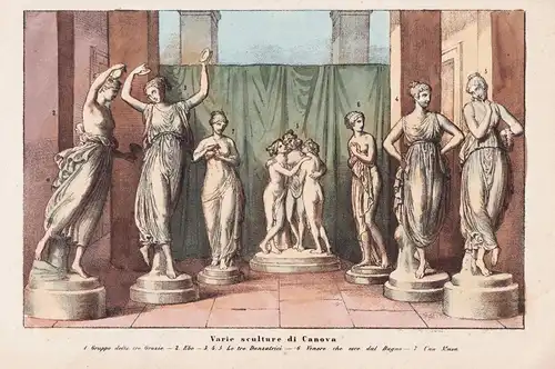 Varie sculture di Canova - Antonio Canova (1757-1822) sculptures Skulpturen / statues Statuen