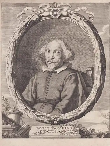 Paulus Zacchias - Paolo Zacchia (1584-1659) Arzt Mediziner Roma Rom physician Portrait