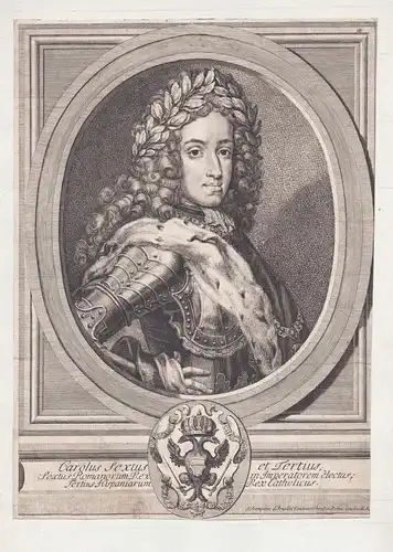 Carolus Sextus et Tertius - Karl VI (1685-1740) Kaiser König Erzherzog Österreich Austria Ungarn Hungary Kro