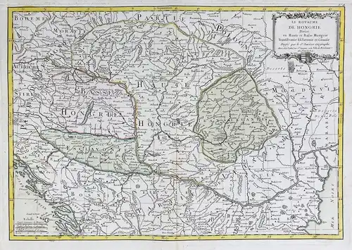 Le Royaume de Hongrie Divisé en Haute et Basse Hongrie Transilvanie Esclavonie et Croatie - Hungary Ungarn Tr