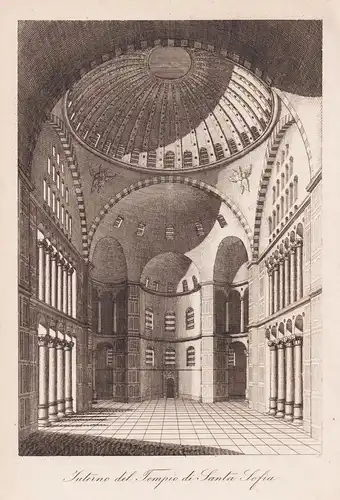 Interno del tempio di Santa Sofia - Hagia Sophia Istanbul / Turkey Türkei / architecture Architektur