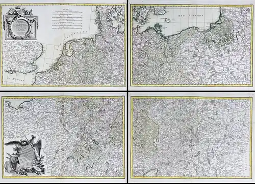 Carte de L'Empire D'Alemagne avec les Etats de Boheme. / Dediee et Presentee a S. E. Monseigueur J. D. Almorea