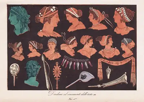 Diademi ed ornamenti delle teste ecc. - Diademe tiaras Kopfschmuck jewelry / ancient Greece Griechenland / cos