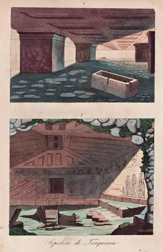 Sepolcri di Tarquinia - Necropolis of Tarquinia Grab tomb / Antike antiquity