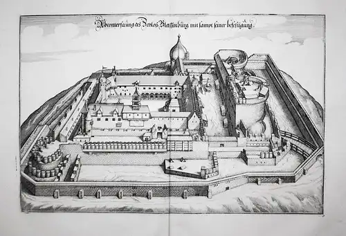 Abconterfeeung des Schloß Blassenburg mit sampt seiner Befestigung. -  Kulmbach Schloss Plassenburg Oberfrank