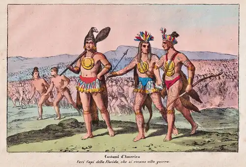 Costumi d'America - native Americans Indians Indianer / Florida / America Amerika Amerique / costumes Trachten