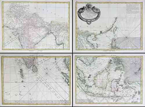 Carte Hydro-Geo-Graphique des Indes Orientales en deca et au dela du Gange avec leur Archipel.... - South East