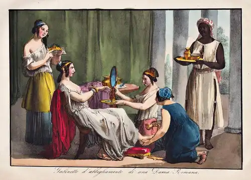 Gabinetto d'abbigliamento di una Dama Romana - Roman lady servants Dienerin / ancient Rome Rom / Roman Empire