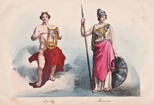 Apollo / Minerva - Apollo Minerva / Mythologie mythology