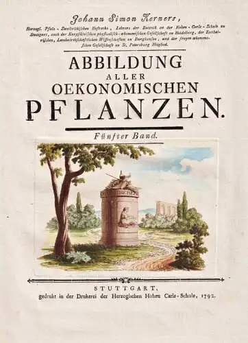 Abbildung aller ökonomischen Pflanzen. Fünfter Band - Titel title Inhaltsverzeichnis table of contents Index