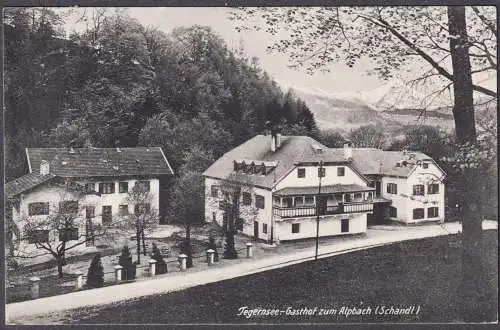 Tegernsee-Gasthof zum Alpbach (Schandl) - AK Ansichtskarte postcard