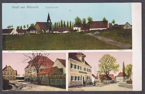 Gruss aus Mörsach - Pfarrhaus Brauerei Gasthaus von Josef Gösswein Gößwein AK Ansichtskarte postcard